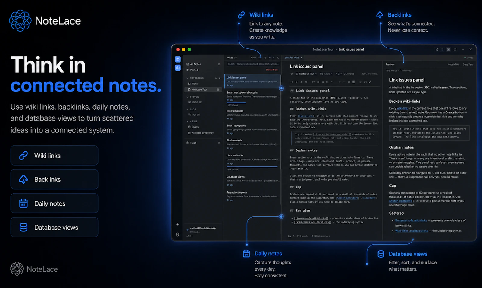 Notelace  screenshot 1