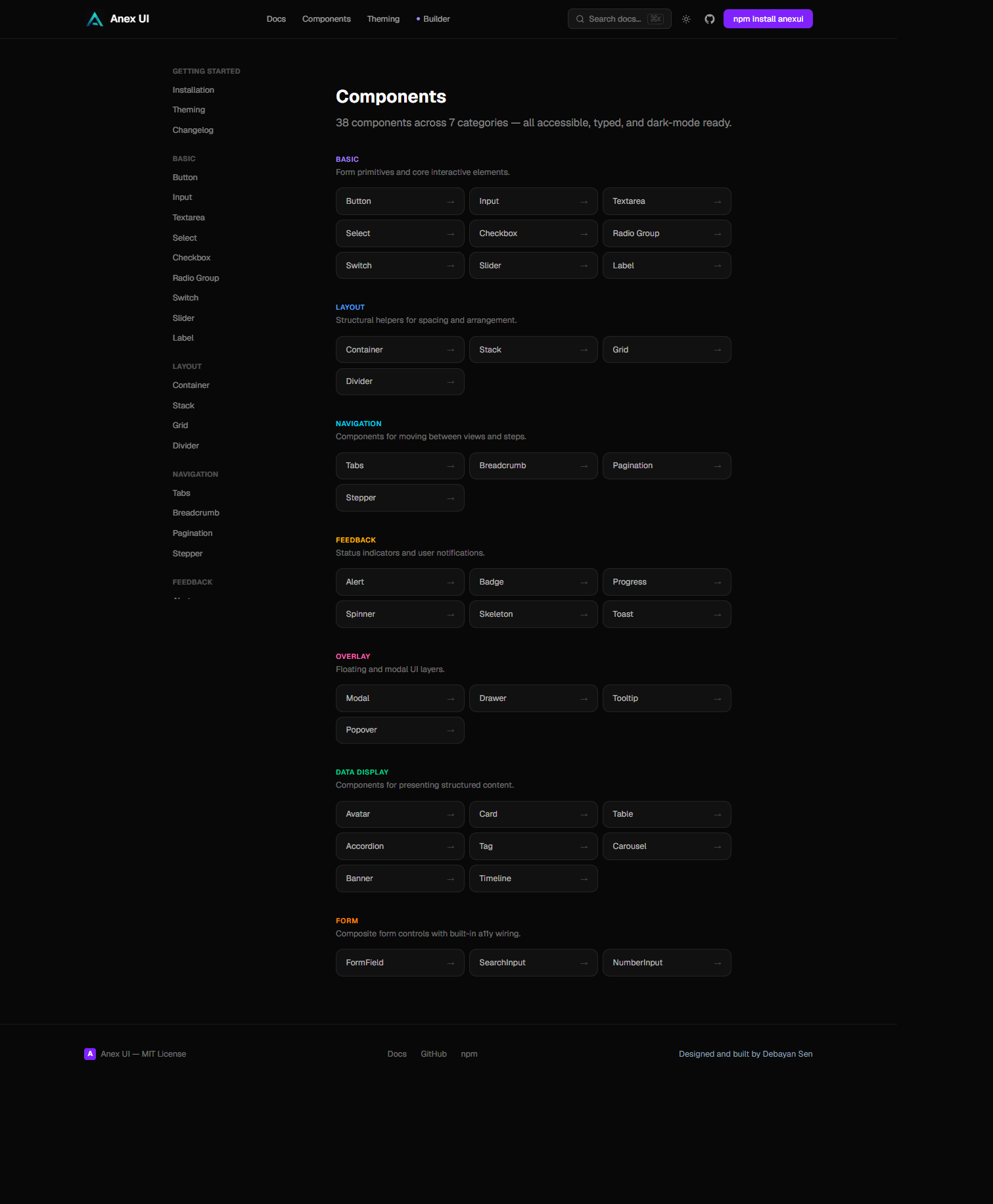 Anex UI gallery image
