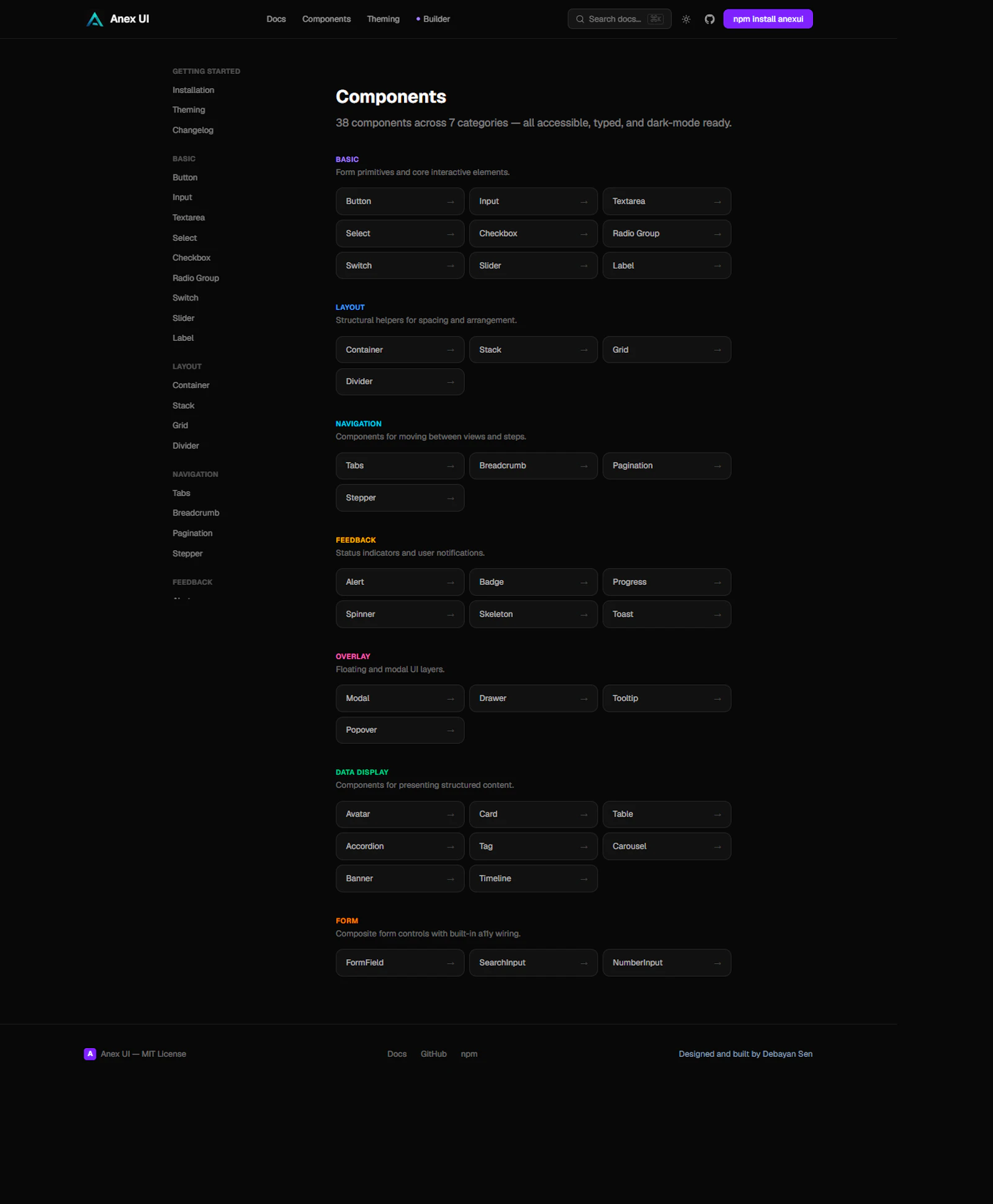 Anex UI screenshot 3