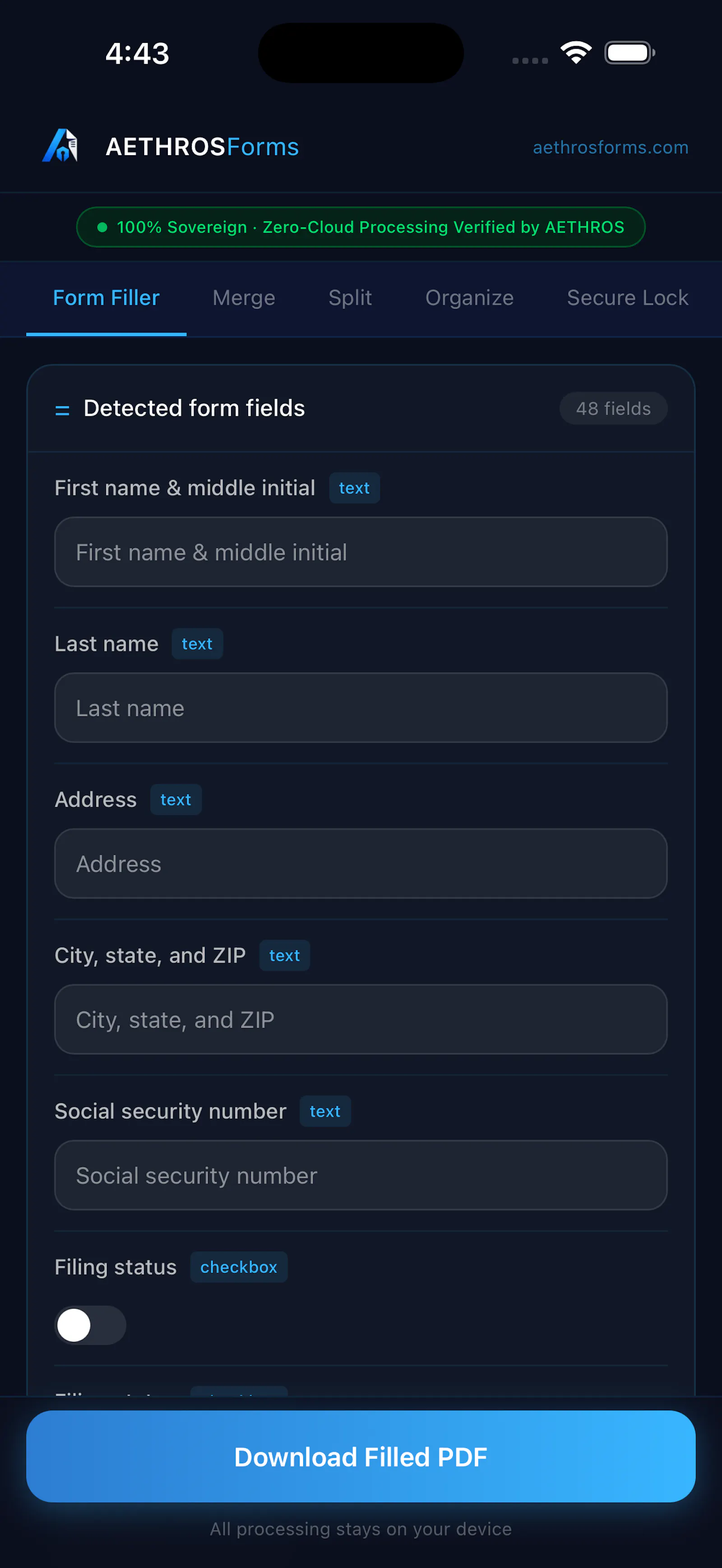 AethrosForms screenshot 3