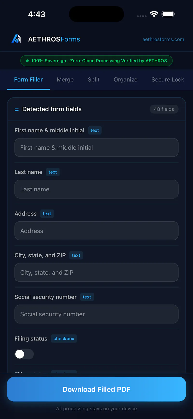 AethrosForms screenshot 3