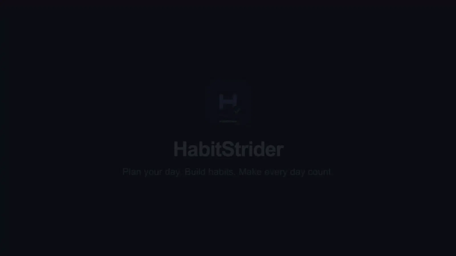 HabitStrider screenshot 1 (video preview)