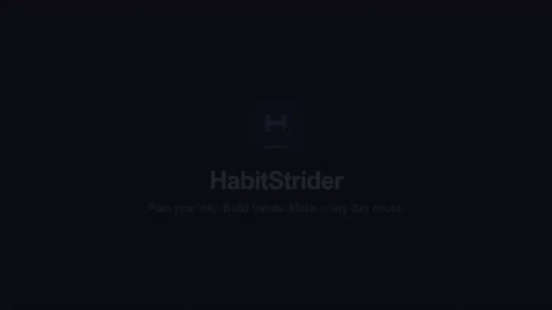 HabitStrider screenshot 1 (video preview)