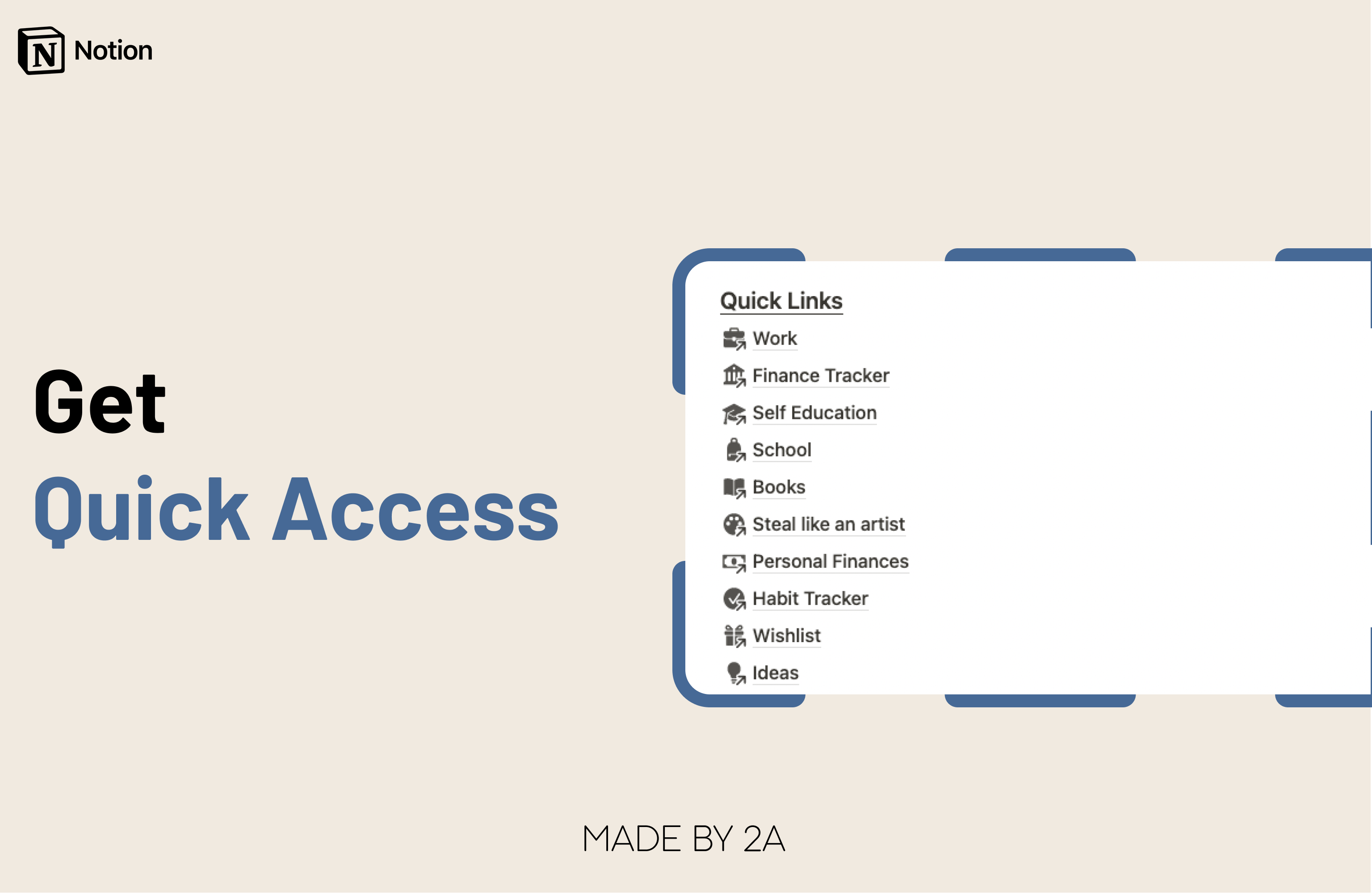 Work and Project Tracker Notion Template gallery image