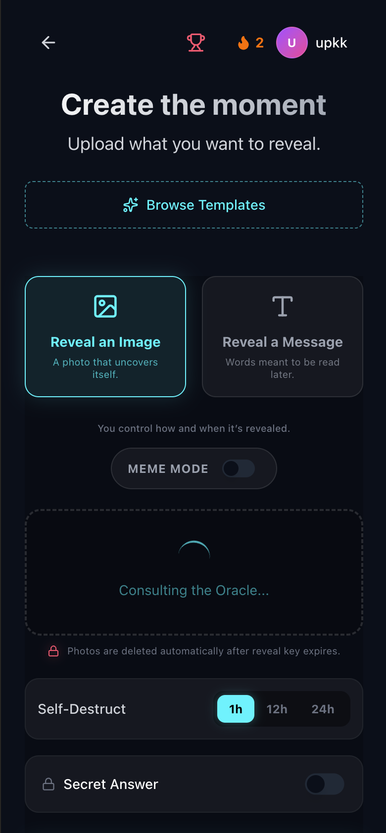 Mystify - Screenshot 2 showing product features and functionality