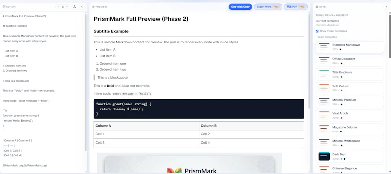 PrismMark | 棱镜排版 screenshot 3