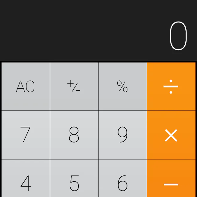 iOS Calculator clone