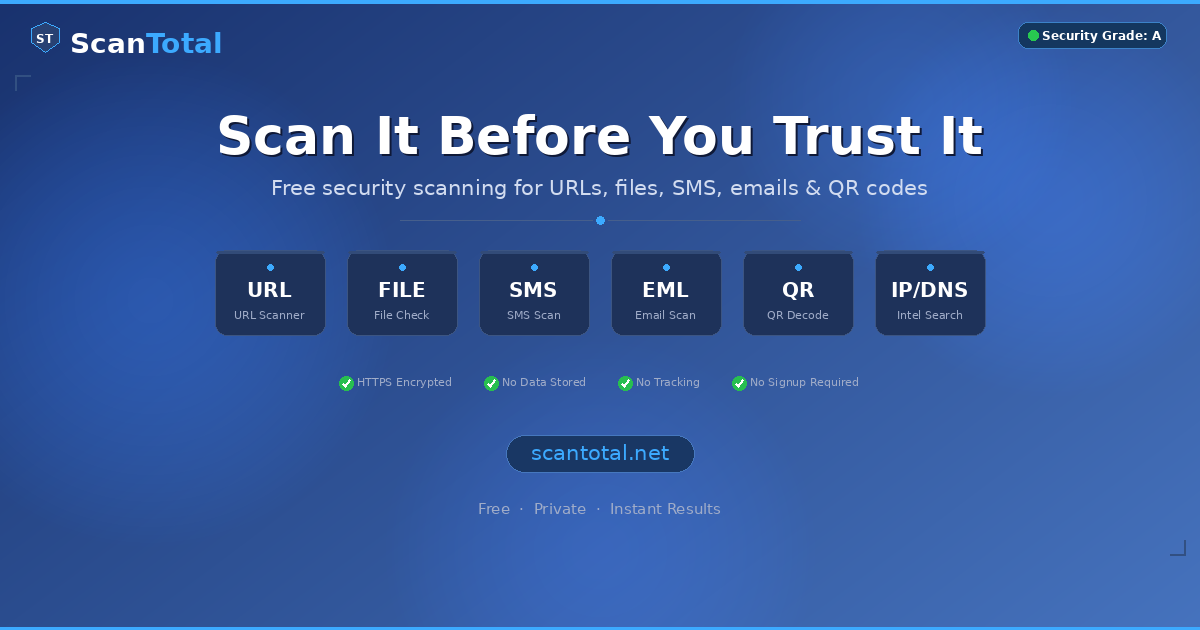 ScanTotal - Product Hunt launch logo and brand identity