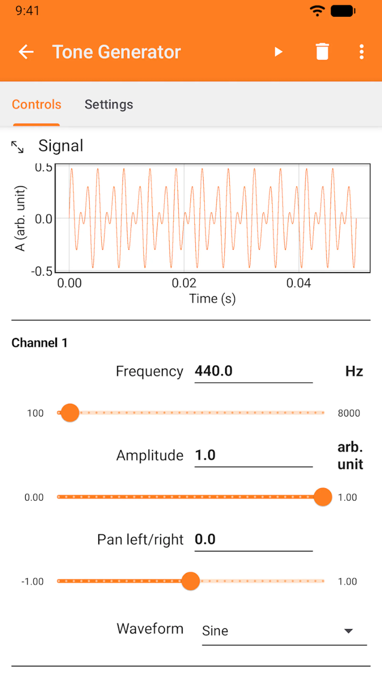 phyphox screenshot 8