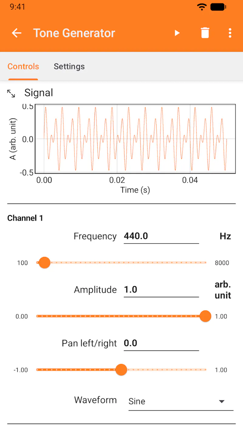 phyphox screenshot 8