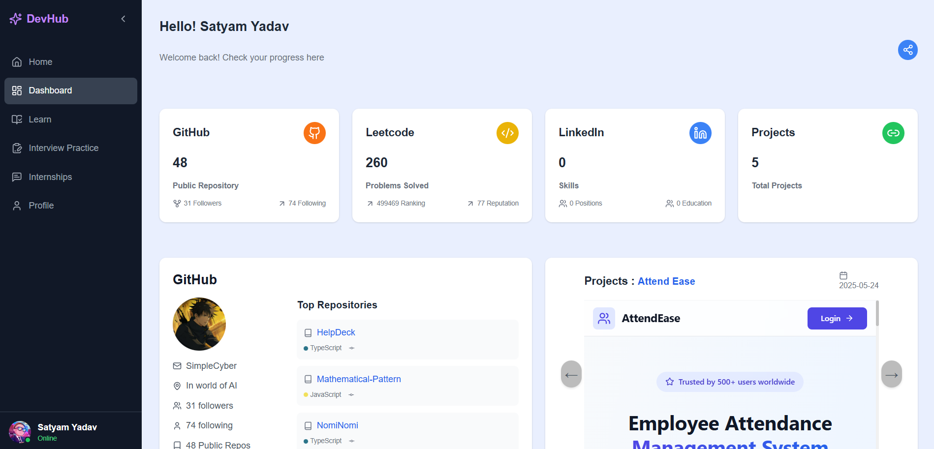 DevHub - Screenshot 2 showing product features and functionality