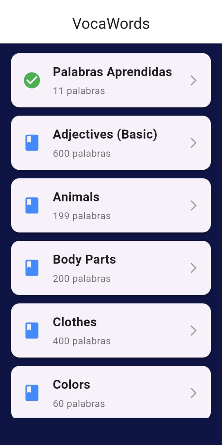 VocaWords – English Vocabulary (A1–C1) gallery image