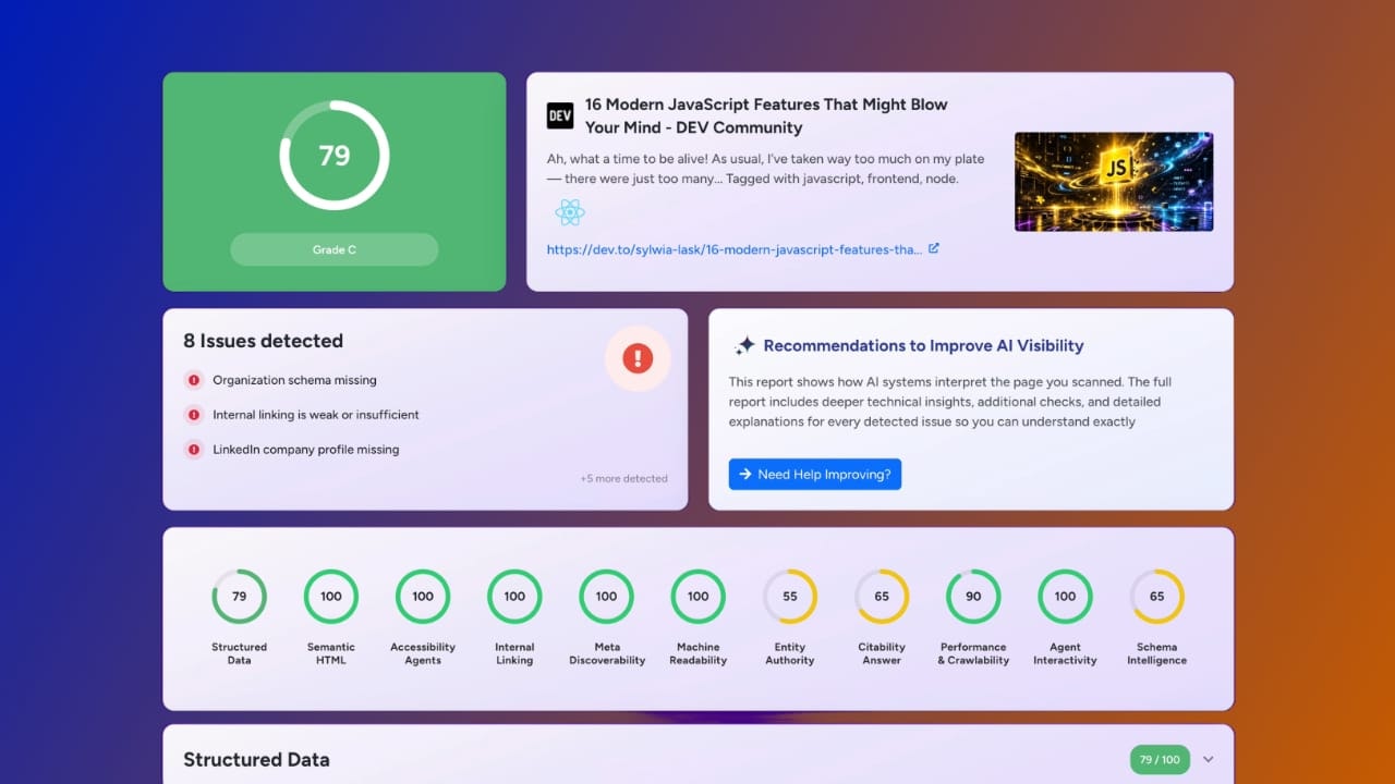 GEO Checker – AI Visibility AI Search gallery image