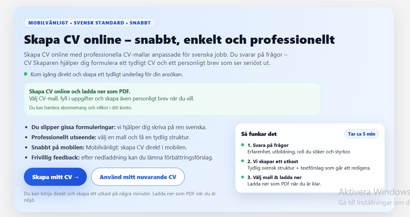 CV Skaparen gallery image