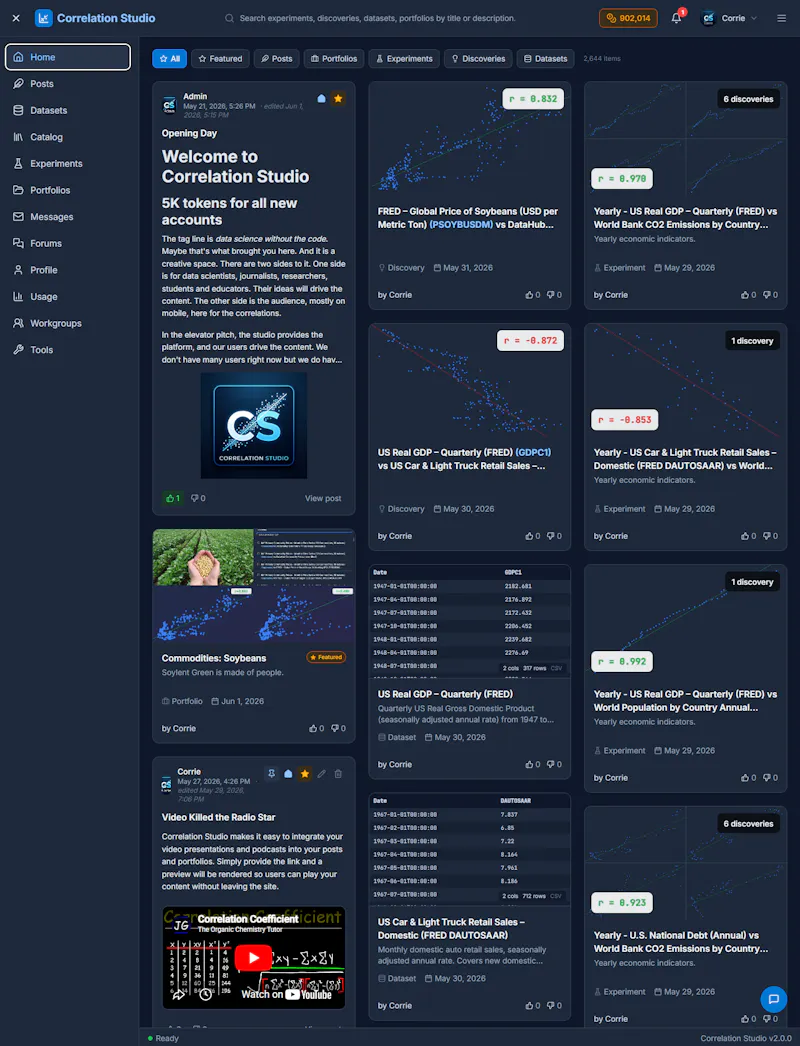 Correlation Studio screenshot 2