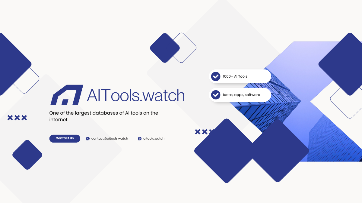AITools.watch - หนึ่งในฐานข้อมูลที่ใหญ่ที่สุดของเครื่องมือ AI บนอินเทอร์เน็ต media 1