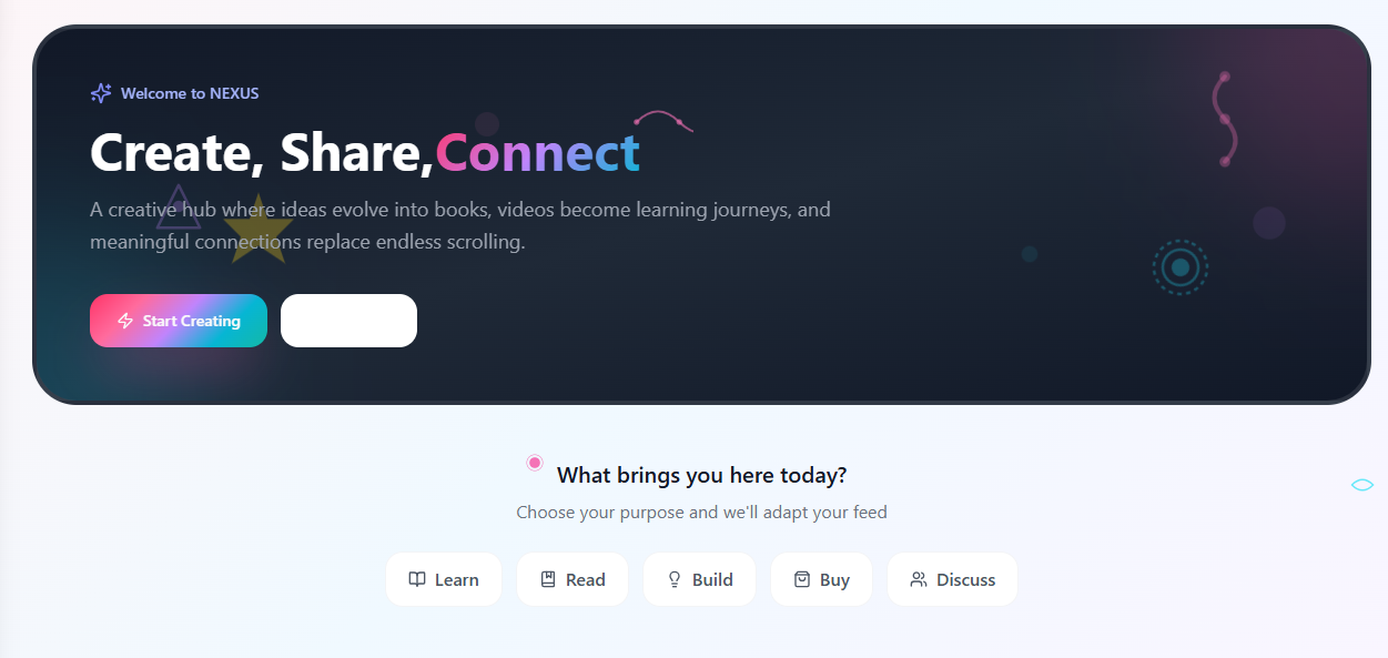NEXUS - Main product screenshot demonstrating key features and user interface