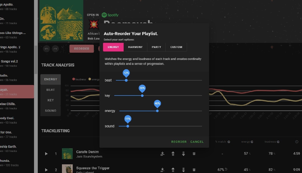 धुन से क्रमबद्ध करना - किसी भी Spotify प्लेलिस्ट के लिए सबसे अच्छा आदेश खोजने के लिए मुफ्त उपकरण। मीडिया 2