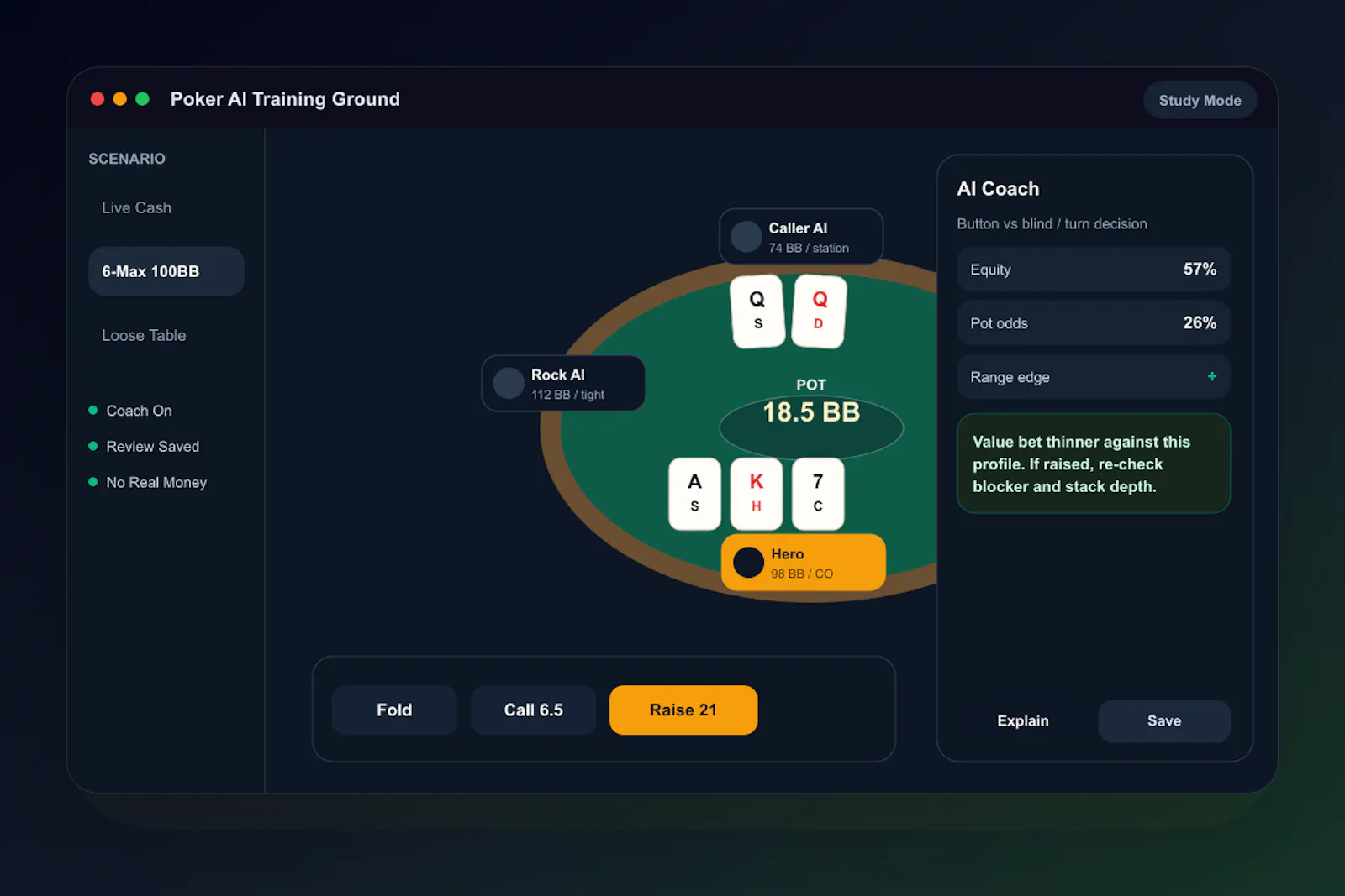 AI Poker Simulator  screenshot 2