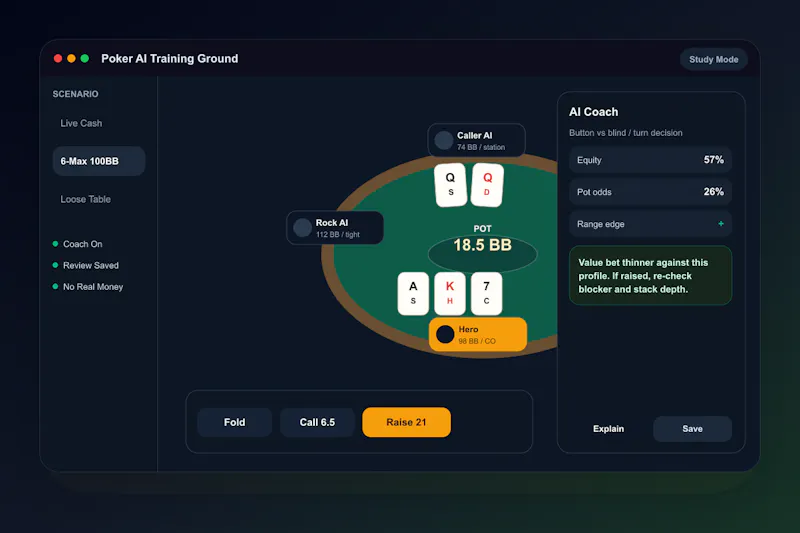 AI Poker Simulator  screenshot 2
