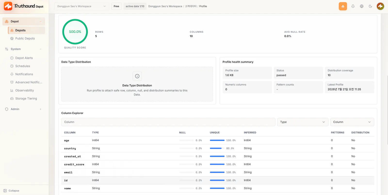 Truthound Depot Cloud screenshot 1