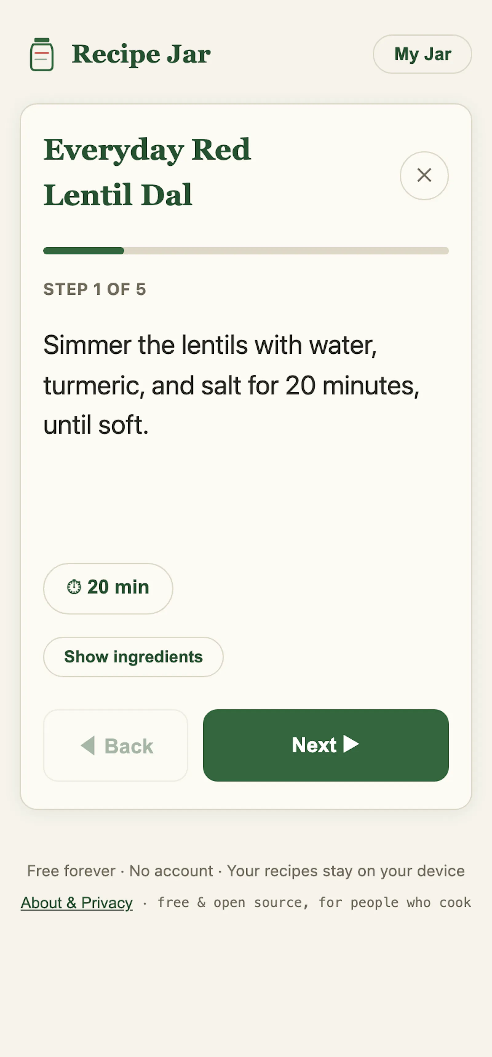 Recipe Jar screenshot 4