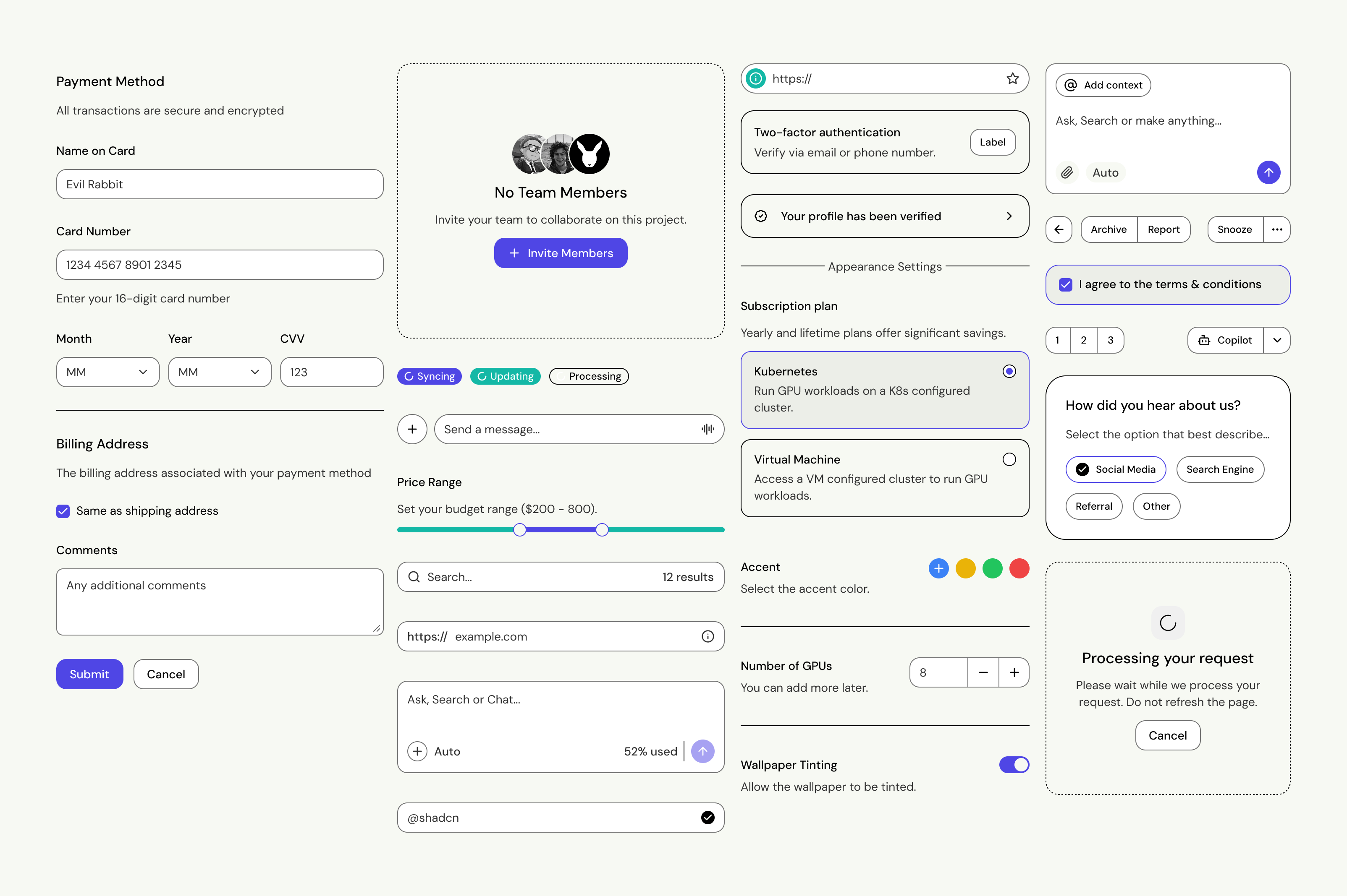 Base Figma shadcn/ui Kit - Screenshot 5 showing product features and functionality