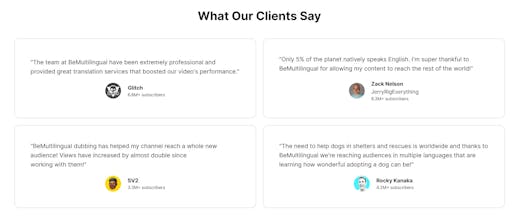 Dubbing - BeMultilingual gallery image