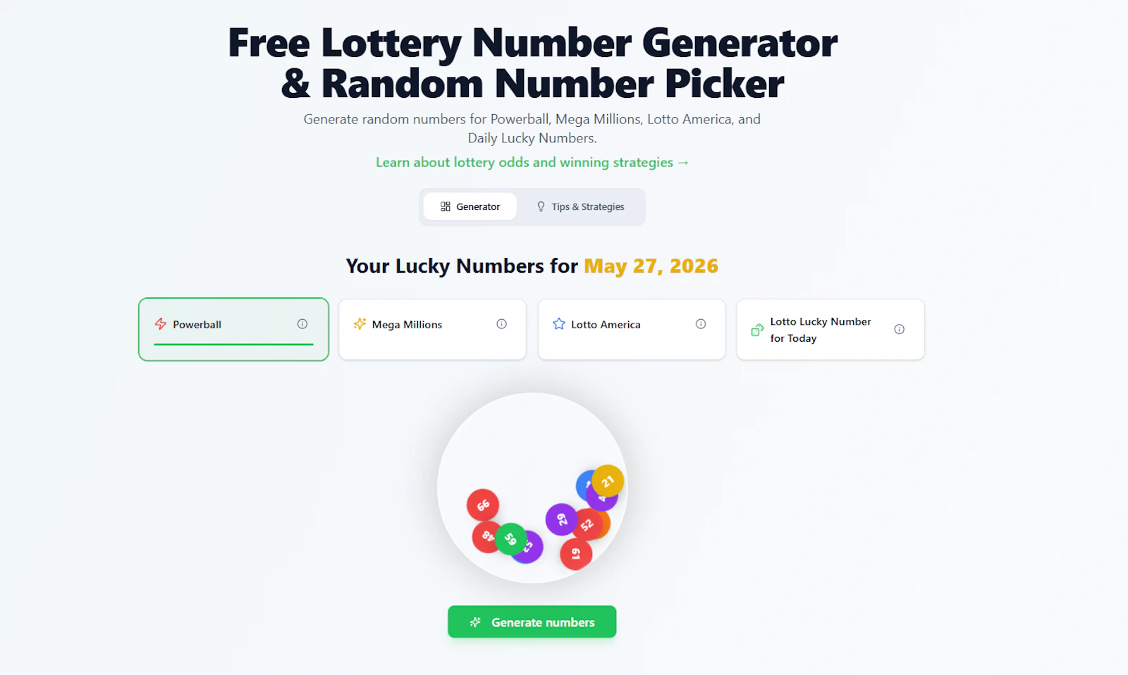 Lottery Number Generator & Random Picker screenshot 2