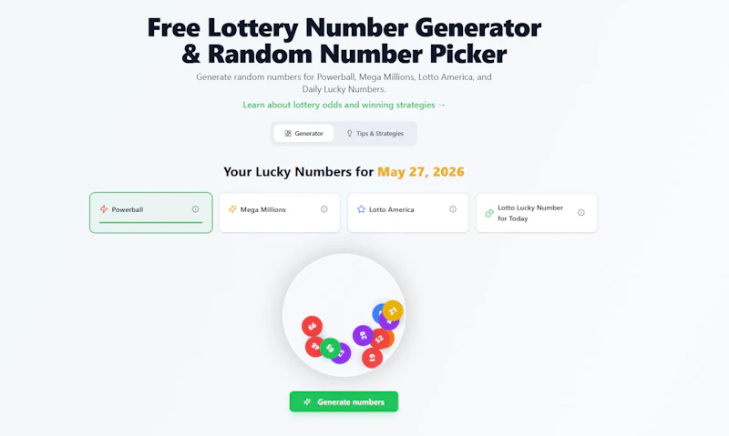 Lottery Number Generator & Random Picker screenshot 2