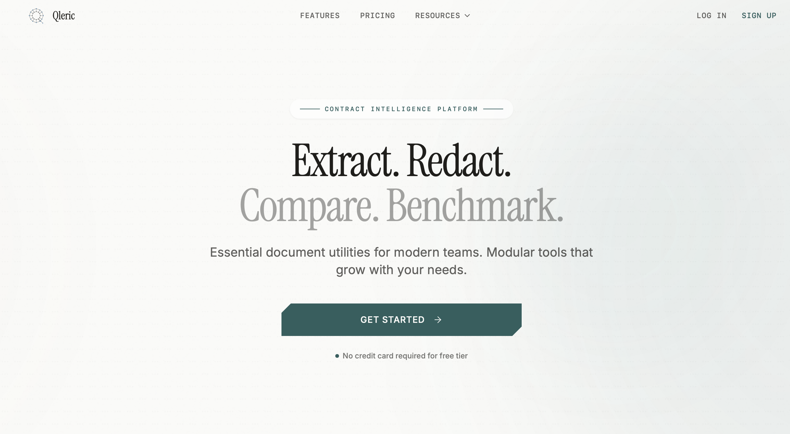Qleric - Main product screenshot demonstrating key features and user interface