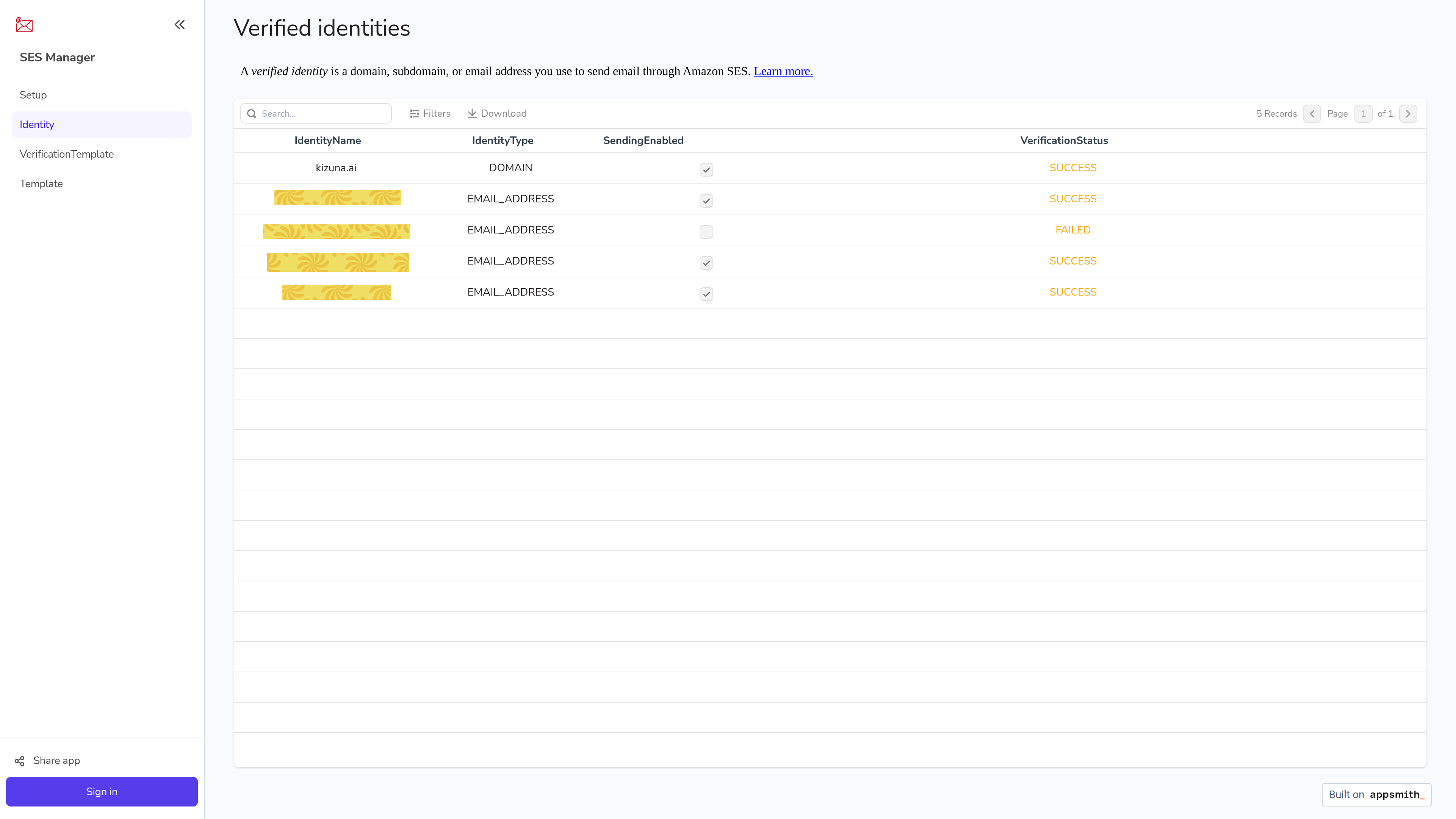 AWS SES经理 - 本地AWS SES Manager：安全，直接互动媒体2