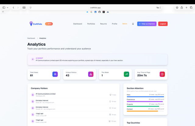 Craftfolio.app gallery image