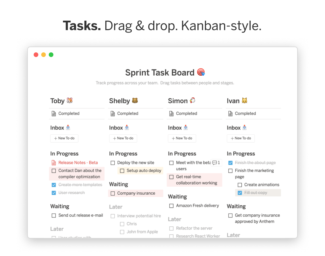 Notion 1 0 Web Mac App Docs Wikis Tasks A Minimal Unified Workspace For Teams Product Hunt