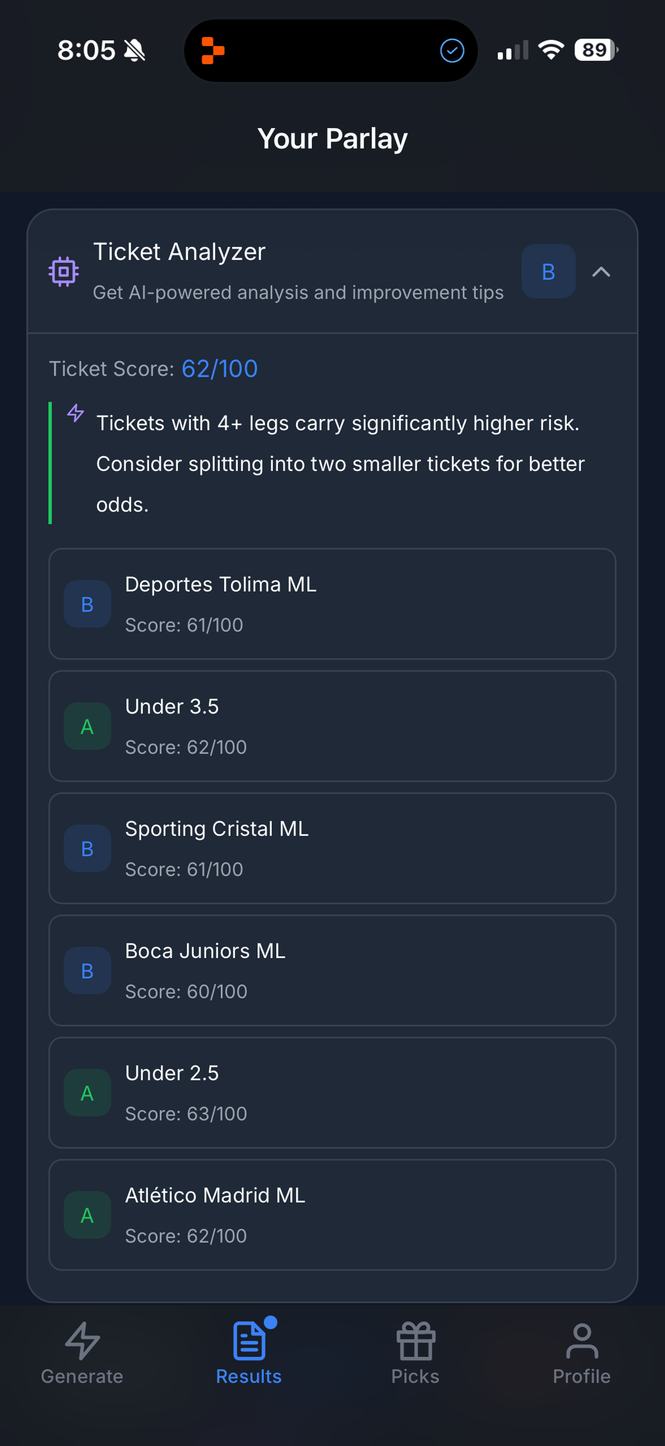 ParlayPilot - Screenshot 2 showing product features and functionality