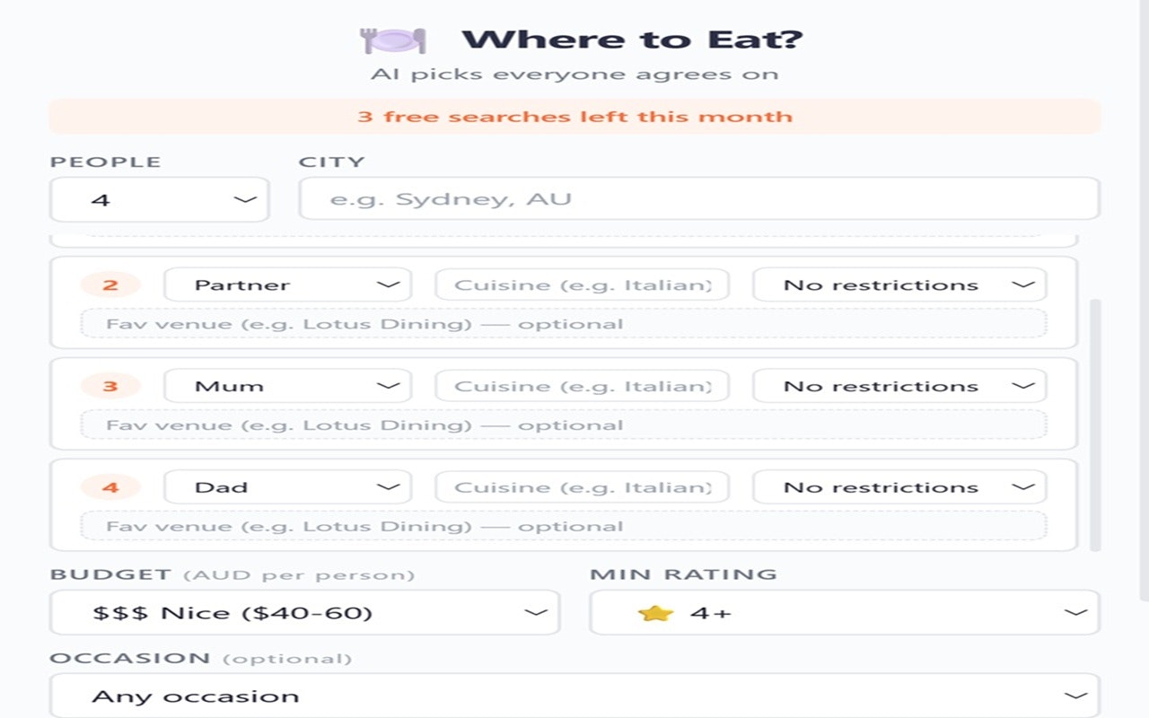 Where to Eat? by Helpful Extensions gallery image