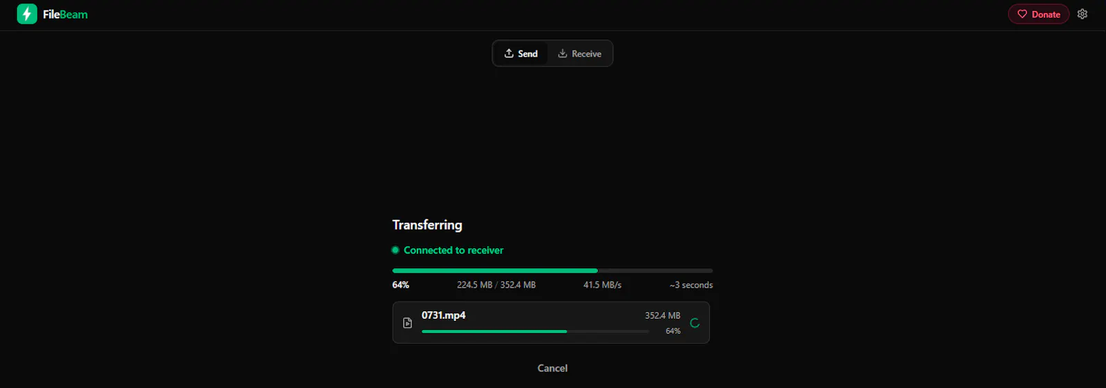 FileBeam screenshot 1