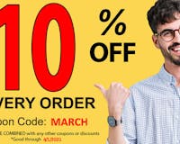 10% OFF Every Order media 1