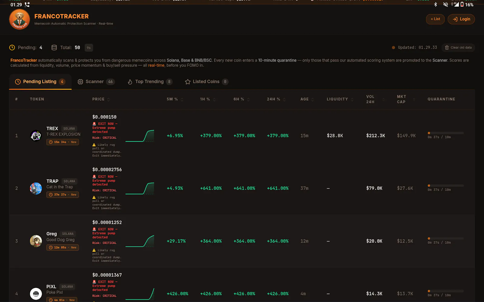 FRANCOTRACKER screenshot 3