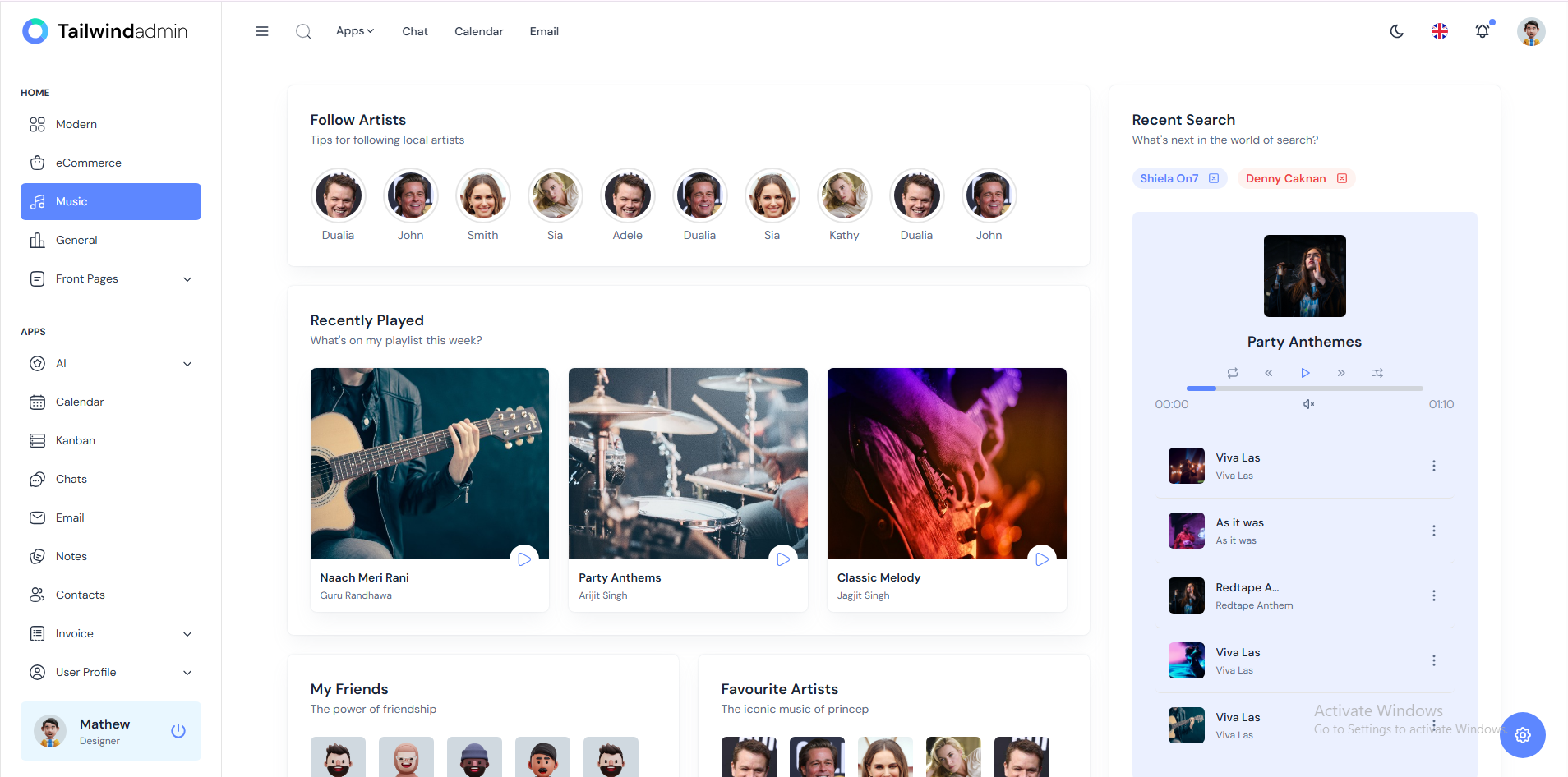 Tailwindadmin gallery image