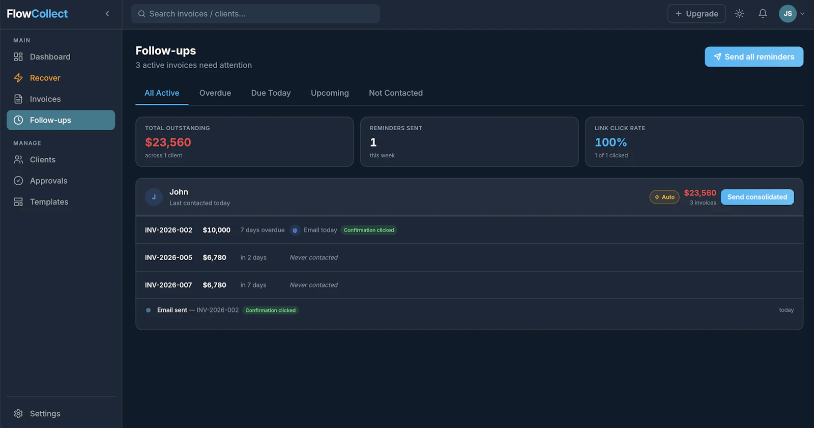FlowCollect screenshot 3