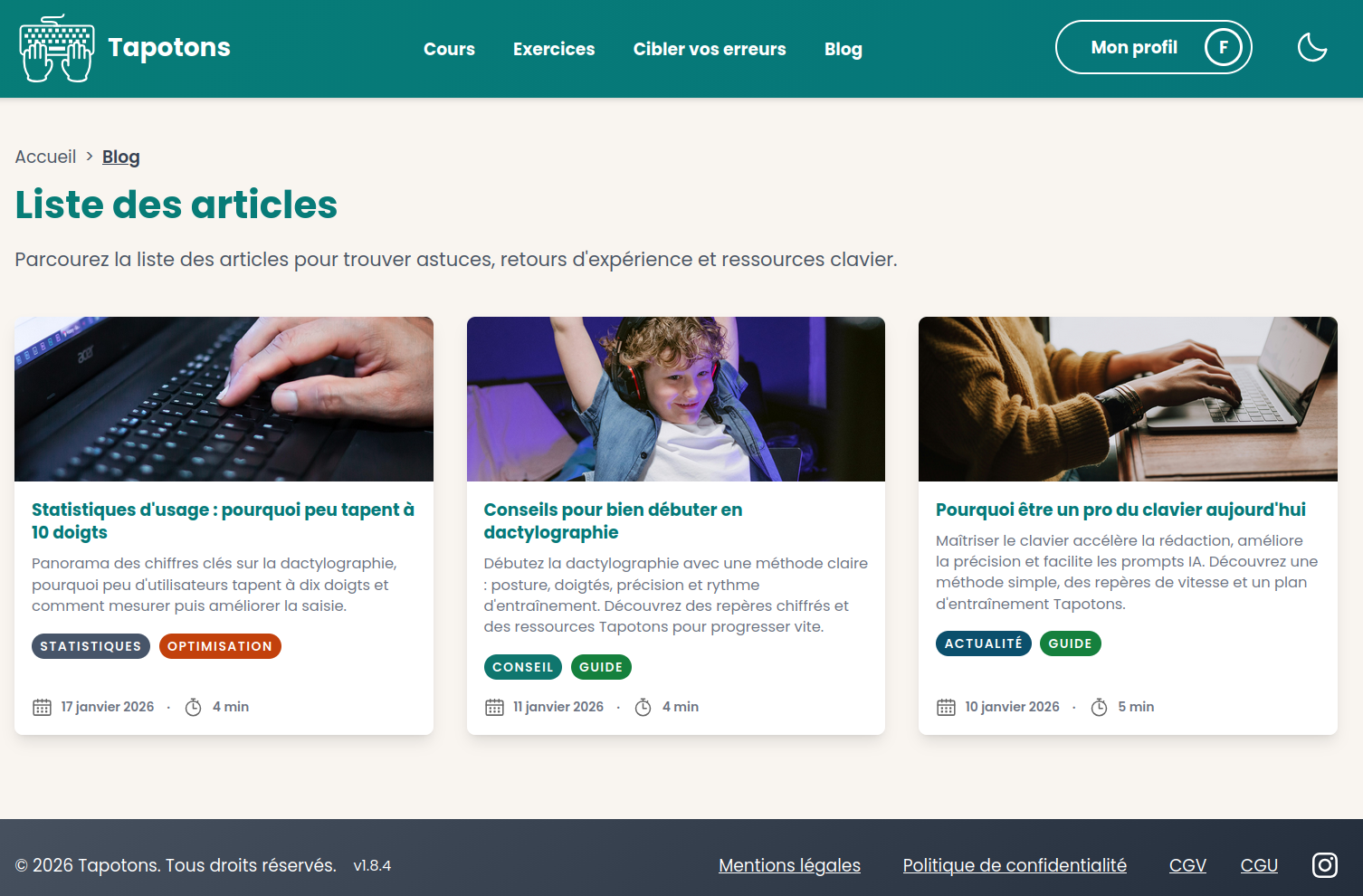 Tapotons - Screenshot 2 showing product features and functionality