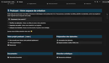 Notion : création de podcast - Studio gallery image