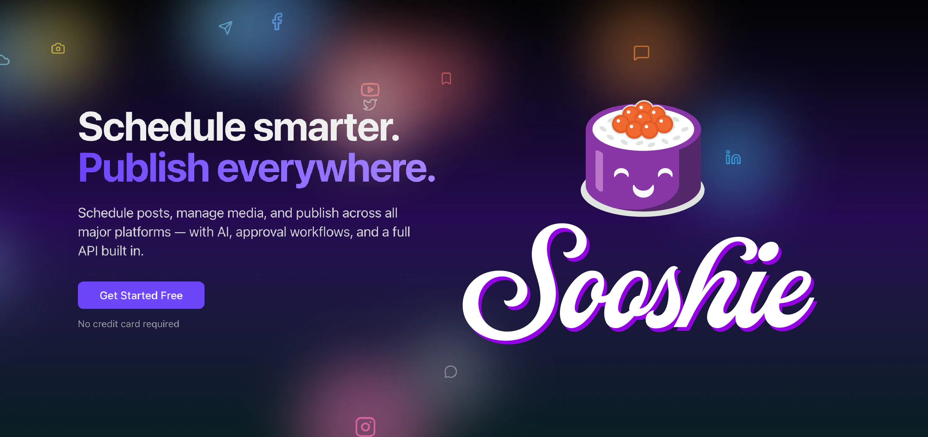Sooshie 제품 배너