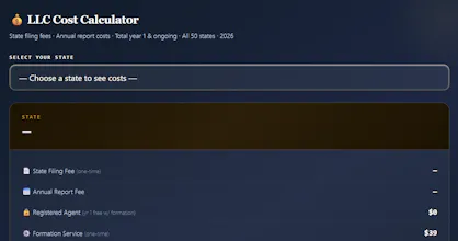 LLC Cost Calculator gallery image