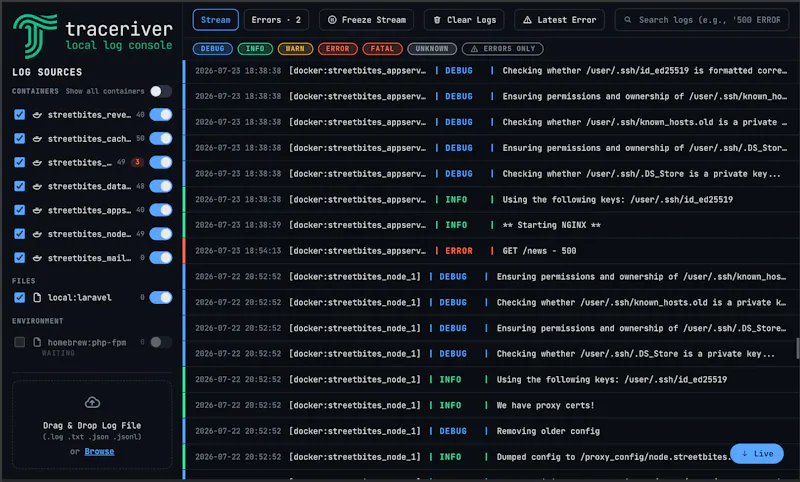 Traceriver Beta screenshot 1
