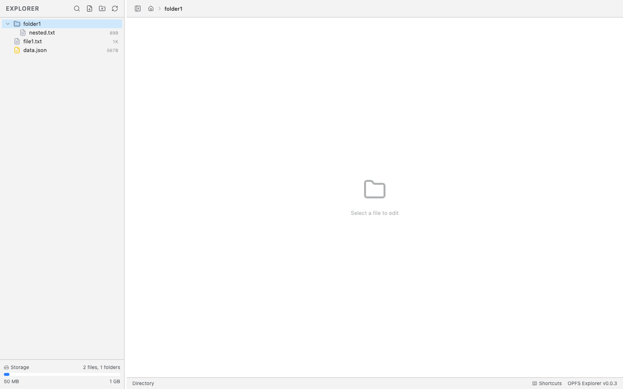OPFS Explorer gallery image