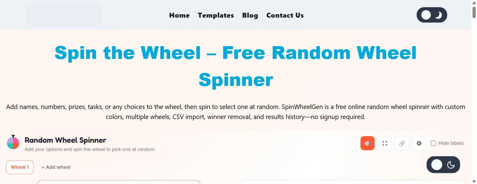 Spin Wheel Gen gallery image