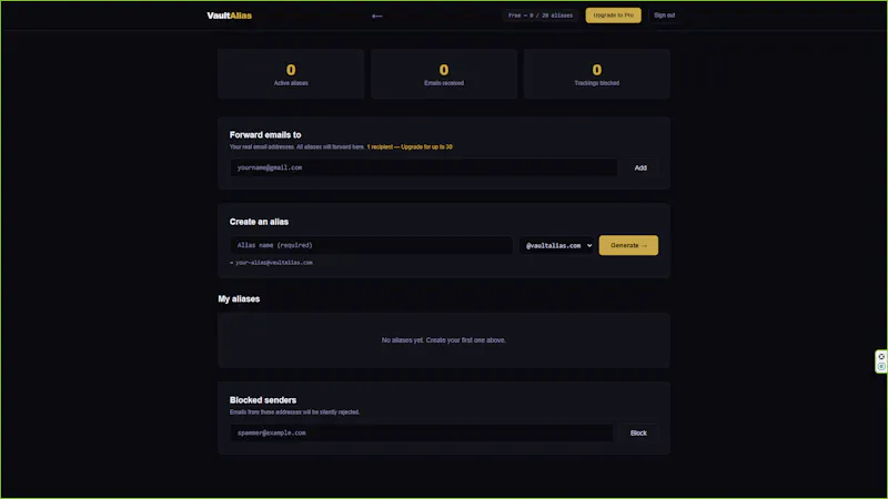 VaultAlias screenshot 2