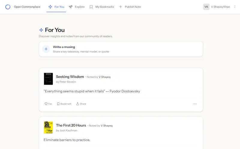 Open Commonplace screenshot 1